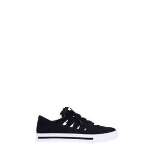 NEW L'AMOUR DES PIEDS women's kanav kid suede sneakers in black